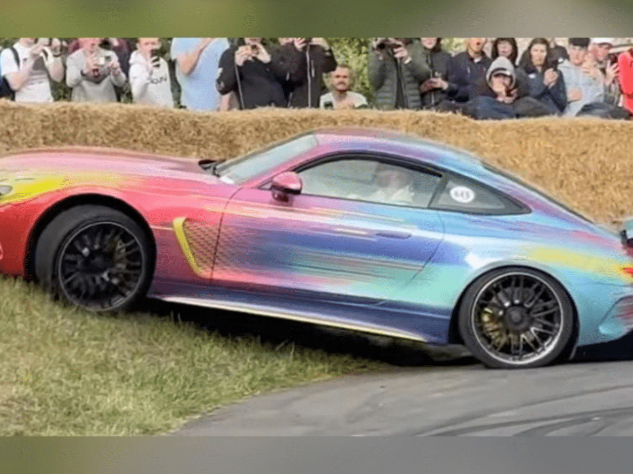 Mercedes-AMG GT Prototype Spins Out of Control at Goodwood Festival of Speed