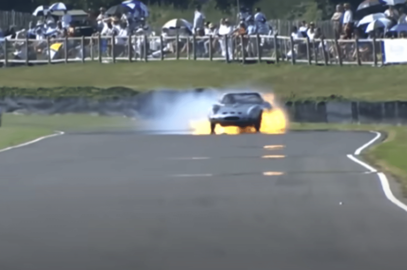 Narrow Escape for Karun Chandhok as Rare Ferrari Catches Fire