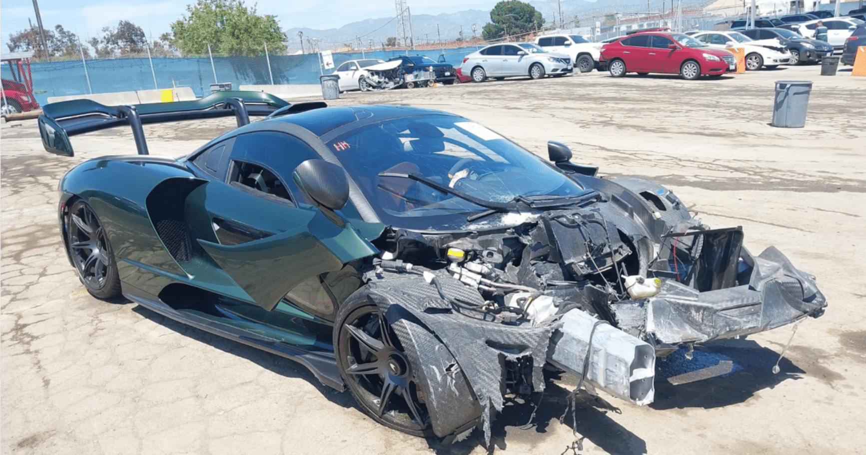 Wrecked McLaren Senna Hypercar to Be Auctioned in the US